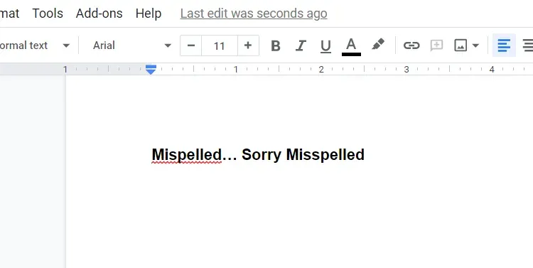 Mispelled… Sorry Misspelled